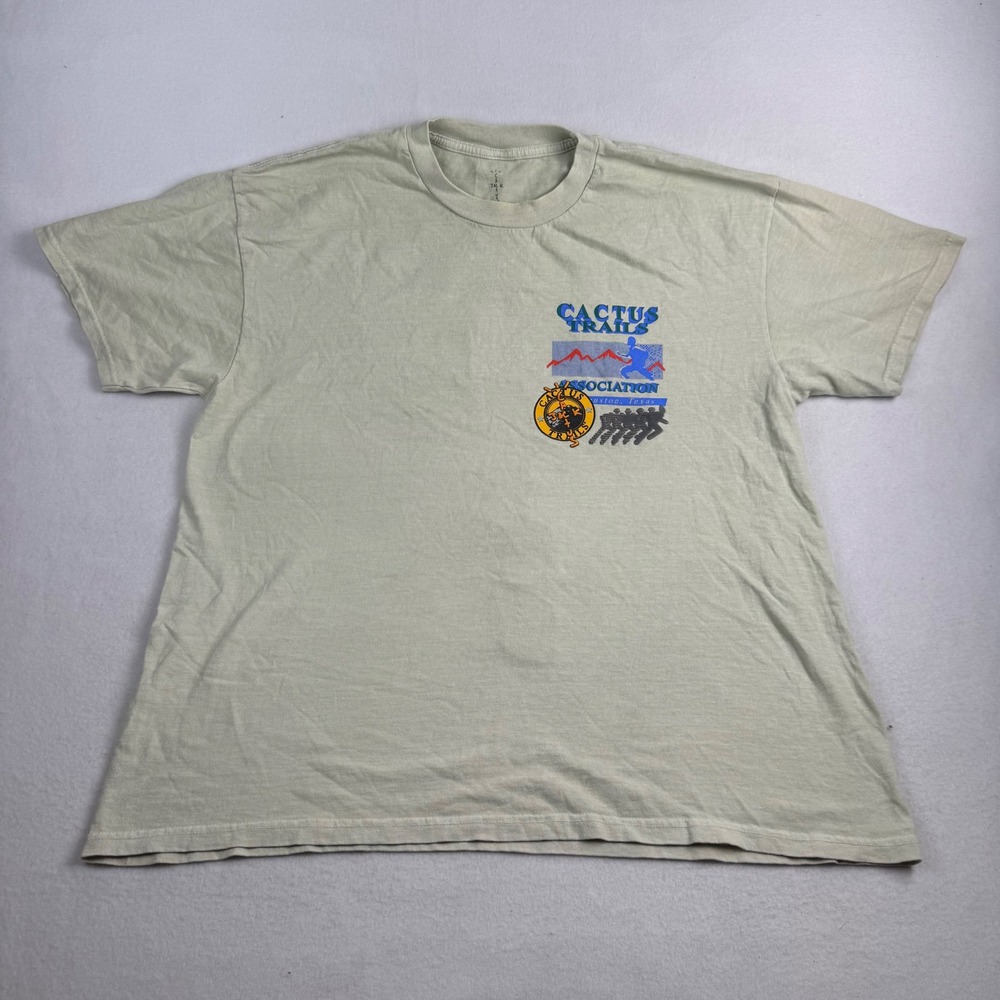 Travis Scott Cactus‎ Jack Cactus Trails Association Tan Graphic T-Shirt Mens L
